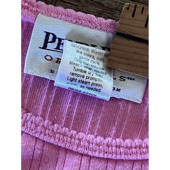 Pendleton tank top women’s size XL pink 100% cotton knit shirt sleeveless ribbed - Picture 5 of 6